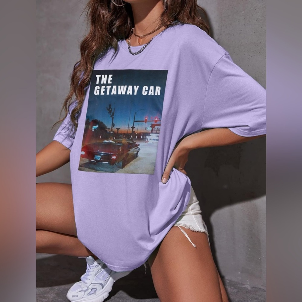 Taylor Swift themed oversized shirt - The Getaway Car